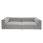 Grand canapé Big Cube Tissé à plat - Gris clair - 270 x 66 cm - Sans coussin