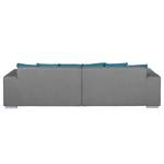 Bigsofa Caspe Webstoff Grau / Blau