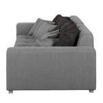 Bigsofa Caspe Webstoff Grau / Dunkelbraun