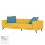 Bigsofa Dina Webstoff Senfgelb / Jeansblau