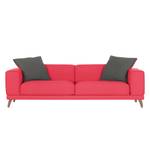 Bigsofa Dina Webstoff Rot / Anthrazit