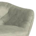 Bigsofa Ella Microfaser Microfaser - Lichtgrau - Armlehne davorstehend links