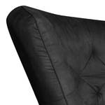 Bigsofa Ella Velours Schwarz - Armlehne davorstehend links