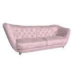 Bigsofa Ella Velours Rosa - Armlehne davorstehend links