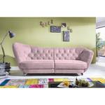 Bigsofa Ella Velours Velours - Rosa - Armlehne davorstehend links