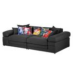 Bigsofa Freistoß Webstoff Grau