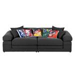 Bigsofa Freistoß Webstoff Grau