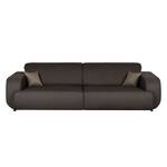 Bigsofa Giradot Webstoff Dunkelbraun / Braun