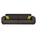 Bigsofa Giradot Webstoff Braun / Grün