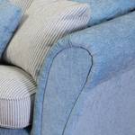 Bigsofa Hawley Webstoff - Blau / Weiß