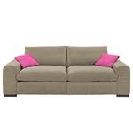 Bigsofa Hixon II Webstoff Taupe / Pink