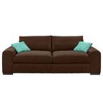 Bigsofa Hixon II Webstoff Braun / Türkis