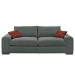 Bigsofa Hixon II Webstoff Grau / Rot