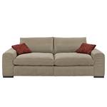 Bigsofa Hixon II Webstoff Taupe / Rot