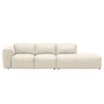 Bigsofa Hudson Echtleder Echtleder Neka: Creme - Armlehne davorstehend links