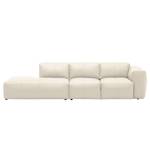 Bigsofa Hudson Echtleder Echtleder Neka: Creme - Armlehne davorstehend rechts