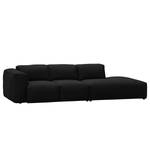 Bigsofa Hudson Webstoff Webstoff Saia: Anthrazit - Armlehne davorstehend links