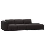 Bigsofa Hudson Webstoff Webstoff Anda II: Anthrazit - Armlehne davorstehend links