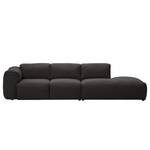 Bigsofa Hudson Webstoff Webstoff Anda II: Anthrazit - Armlehne davorstehend links