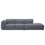 Bigsofa Hudson Webstoff Webstoff Milan: Anthrazit - Armlehne davorstehend links