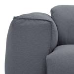 Bigsofa Hudson Webstoff Webstoff Milan: Anthrazit - Armlehne davorstehend links