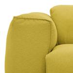 Grand canapé Hudson Tissu Tissu Milan : Jaune - Accoudoir monté à gauche (vu de face)