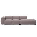 Bigsofa Hudson Webstoff Webstoff Milan: Grau-Braun - Armlehne davorstehend links