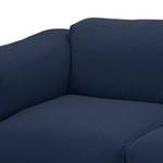 Bigsofa Hudson Webstoff Webstoff Milan: Dunkelblau - Armlehne davorstehend links