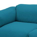 XXL-bank Hudson geweven stof Geweven stof Anda II: Turquoise - Armleuning vooraanzicht links