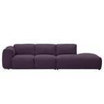 Bigsofa Hudson Webstoff Webstoff Anda II: Violett - Armlehne davorstehend links