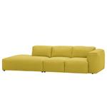 Bigsofa Hudson Webstoff Webstoff Milan: Gelb - Armlehne davorstehend rechts