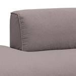 Bigsofa Hudson Webstoff Webstoff Milan: Grau-Braun - Armlehne davorstehend rechts