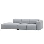 Bigsofa Hudson Webstoff Webstoff Anda II: Silber - Armlehne davorstehend rechts