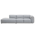 Bigsofa Hudson Webstoff Webstoff Anda II: Silber - Armlehne davorstehend rechts