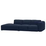 Bigsofa Hudson Webstoff Webstoff Milan: Dunkelblau - Armlehne davorstehend rechts