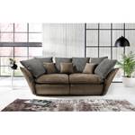 Bigsofa Kasala Samt - Braun / Grau