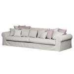 Bigsofa Lindas Webstoff Grau / Lila