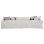 Bigsofa Lindas Webstoff Grau / Lila