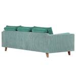 Bigsofa Lunenburg Strukturstoff - Mintgrün / Aquagrün