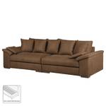 Bigsofa Naomi IV Antiklederlook Mittelbraun