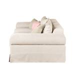 Bigsofa Serena Webstoff Beige / Rosa