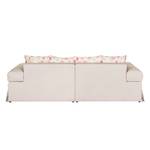 Bigsofa Serena Webstoff Beige / Rosa