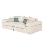 Bigsofa Serena Webstoff Beige / Türkis