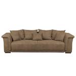 Bigsofa Rockypoint (mit Schlaffunktion) Antiklederlook - Mittelbraun