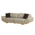 Bigsofa Salvator Webstoff - Beige / Dunkelbraun