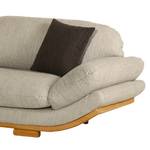 Bigsofa Salvator Webstoff - Beige / Dunkelbraun