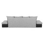 Bigsofa Truman Webstoff Schwarz/Strukturstoff Grau