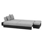 Bigsofa Truman Webstoff Schwarz/Strukturstoff Grau