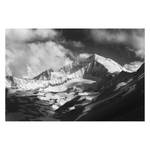 Bild Big Mountain Leinwand - Schwarz / Weiß