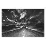 Impression d'art Lonely Road Black Toile - Noir / Blanc